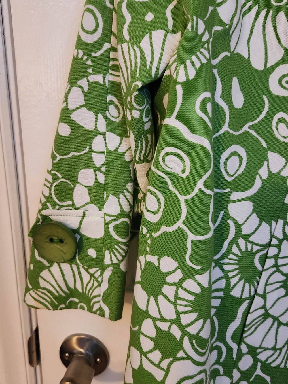 Painted Pony Women's Green & White Floral Jacket - Picture 4 of 10